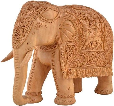 material:- woodsize:- 8 inchrarely find antique statueDelivery with in a week .This is an all natural hand-carved wooden sculpture and not resin, plastic, faux stone or other synthetic material. The statue has been hand-carved by artisans from Jaipur in Rajasthan, IndiaCompletely Hand Crafted By Skilled Indian Artisans.Wooden handcrafted elephant model made from fine wood and carved by experienced craftsmen. Great art and carving gives it an amazing and beautiful look that will add great look in Walnut Wood Furniture, Royal Elephant, Elephant India, Elephant Carving, Antique Statue, Wooden Elephant, Indian Sculpture, Vintage Trunks, Lucky Elephant