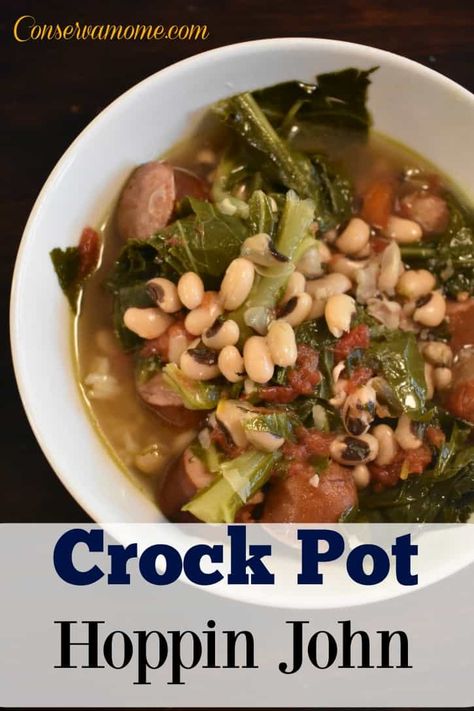 Crock Pot Hoppin John Recipe, Crockpot Hoppin John, Slow Cooker Hoppin John Recipe, Slow Cooker Hoppin John, New Years Day Food, Hoppin John Recipe, Soup Sunday, Best Easy Dinner Recipes, Hoppin John