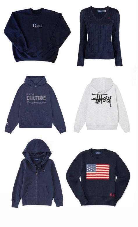 Ralph Lauren Hoodie Outfit Women, Blue Sweatshirt Outfit Aesthetic, For The Culture Hoodie Outfits, Ralph Lauren Hoodie Outfit, Blue Ralph Lauren Sweater Outfit, Blue Hoodie Outfit Aesthetic, It Girl Clothes, Blue Sweatshirt Outfit, Ralph Lauren Sweater Outfit