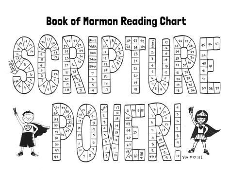 Super Hero Scripture Power Book Of Mormon Reading Chart Bom Reading Chart, Book Of Mormon Reading Chart, Scripture Reading Chart, Family Scripture Study, Reading Chart, Daily Scripture Reading, Family Scripture, Primary Chorister, Lds Scriptures