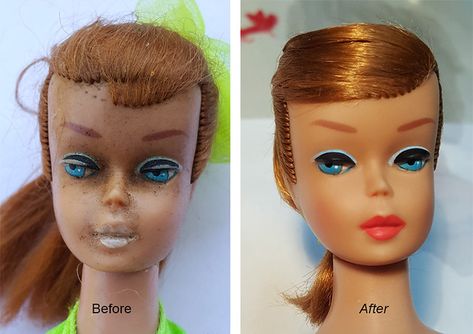 Doll Repaint Tutorial, Course Hair, Custom Barbie, Barbie Food, Curvy Barbie, Dollhouse Projects, Barbie Doll House, Barbie Diy, Ken Doll