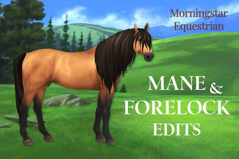 Morningstar Equestrian - Mane and Forelock Edits | Morningstar Equestrian Sims 4 Horse Mane Cc, Sims 4 Cc Pets Clothes, Regency Estate, Sims 4 Horse Ranch Cc, Sims 4 Horse Cc, Sims Horses, Brush Codes, 4 Family, Sims 4 Tsr