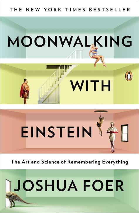 Moonwalking with Einstein: The Art and Science of Remembering Everything by Joshua Foer https://everyday-reading.com/moonwalking-with-einstein-art-and/ Moon Walking, Human Memory, Best Book Covers, Art And Science, Book Jacket, Summer Reading, Nonfiction Books, Book Cover Design, Great Books