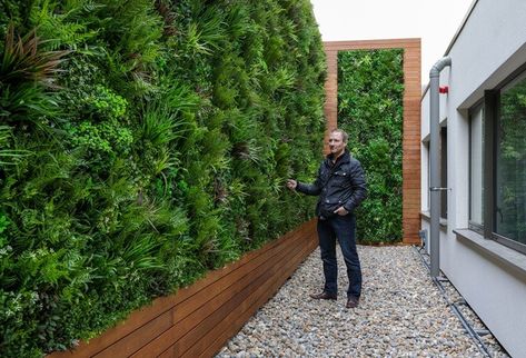 Green Wall Garden, Jardin Vertical Artificial, Outdoor Wall Panels, Artificial Vertical Garden, Garden Screen, Artificial Green Wall, Green Fence, Privacy Plants, Artificial Plant Wall