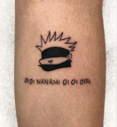 Gojo Tattoo, Gojo Anime, Attack On Titan Tattoo, Tattoo Anime, Manga Tattoo, Japan Tattoo Design, Kawaii Tattoo, Doodle Tattoo, Tattoo Lettering Fonts