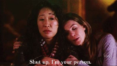 ABC Meredith And Christina, Christina Yang, Grey Quotes, Dark And Twisty, You Are My Person, Cristina Yang, Grey Anatomy Quotes, Grey's Anatomy Quotes, My Person