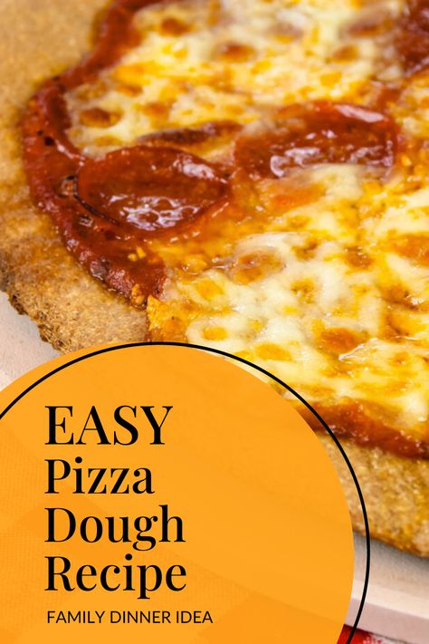 This whole grain pizza dough comes together within moments, making it perfect for busy nights. Plus the recipe can easily be doubled if you plan to serve a crowd! Fresh Milled Flour Pizza Dough, Mill Flour, Fresh Milled Flour, Family Pizza Night, Recipe Folder, Pizza Dough Recipe Easy, Easy Pizza Dough, Pizza Dough Recipe, Family Dinner Recipes