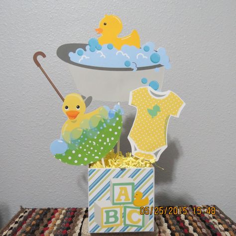 Baby Shower Boy Decorations, Ducky Baby Showers, Ducky Baby Shower, Rubber Ducky Baby Shower, Baby Shower Duck, Boy Baby Shower Ideas, Duck Birthday, Duck Baby