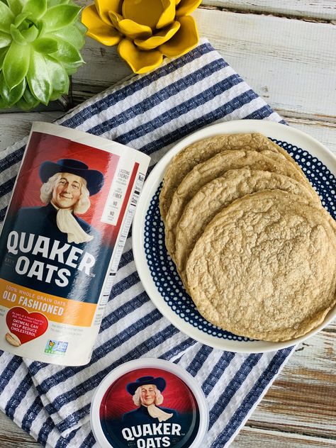 Oat Wraps, Quaker Oats Recipes, Oat Flour Recipes, Honey Dessert, Pain Sans Gluten, Breakfast Wraps, Sans Gluten Sans Lactose, Oats Quaker, Tortilla Recipe