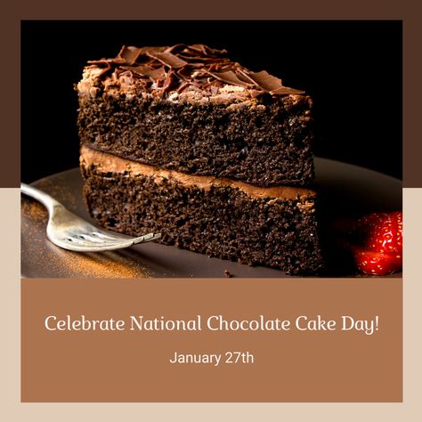 Do you enjoy cake as much as I do? #ChocolateCake #NationalDay #Cake #JustInCaseSolutions National Chocolate Cake Day, Happy Independence Day Images, Cake Mixes, Kitchen Details, Cake Day, Chocolate Craving, January 27, Cake Pan, Love Chocolate