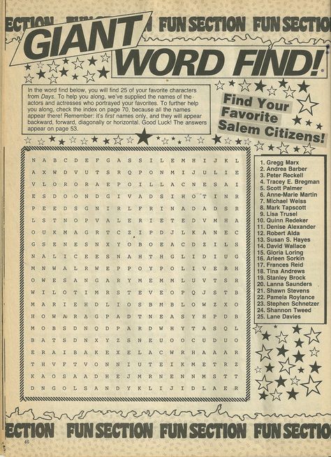 days of our lives word search Word Search Aesthetic, Magazine Name Ideas, Word Search Poster, Vintage Words, Presentation Design Template, Word Find, Word Puzzles, Puzzle Design, Windy City