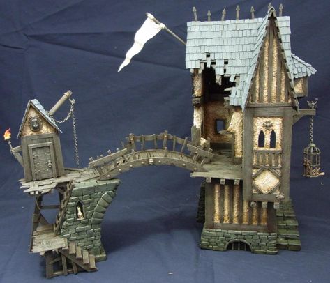 Mordheim, Terrain, 5 - Assembled - 5 - Assembled - Gallery - DakkaDakka | We just failed our Frenzy check. Warhammer Terrain, Round Tower, Game Terrain, Dungeons And Dragons Miniatures, Fantasy Battle, Wargaming Terrain, Fantasy City, Warhammer Fantasy, Space Marine