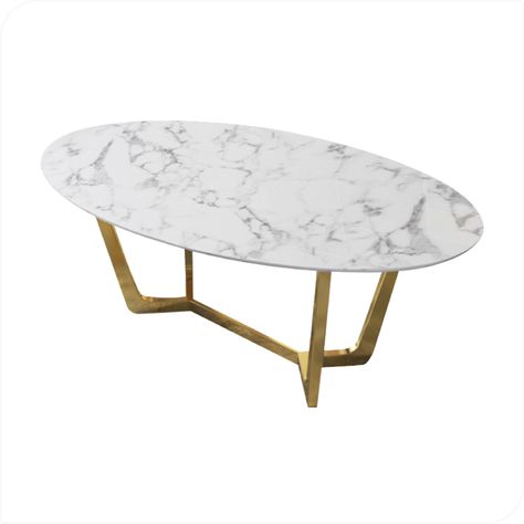 Postmodern Marble Dining Table 63” with Sturdy Gold Stainless Steel Electroplated Frame Faux Marble Dining Table, Mesa Oval, Dining Room Paint Colors, Dining Room Paint, Dining Room Wallpaper, Oval Dining Table, Marble Dining Table, Contemporary Dining Table, Trestle Dining Tables