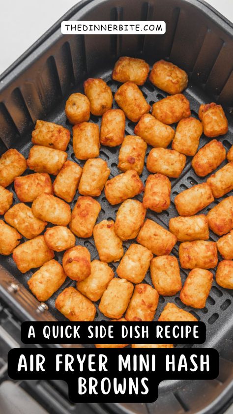 Add a tasty twist to your dinner with these Air Fryer Frozen Tater Tots (Mini Hash Browns)! 🎉 Perfectly crispy on the outside, fluffy within, and oh-so-easy to make – your family will be asking for seconds! 😋