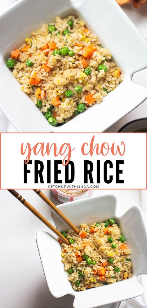 Chunky Vegetables Chinese, Yangchow Fried Rice Recipe, Yang Chow Fried Rice Recipe, Fried Rice Seasoning Mix Recipes, Young Chow Fried Rice, Gluten Free Fried Rice, Chinese Fried Rice Recipe, Yangzhou Fried Rice, Yang Chow Fried Rice