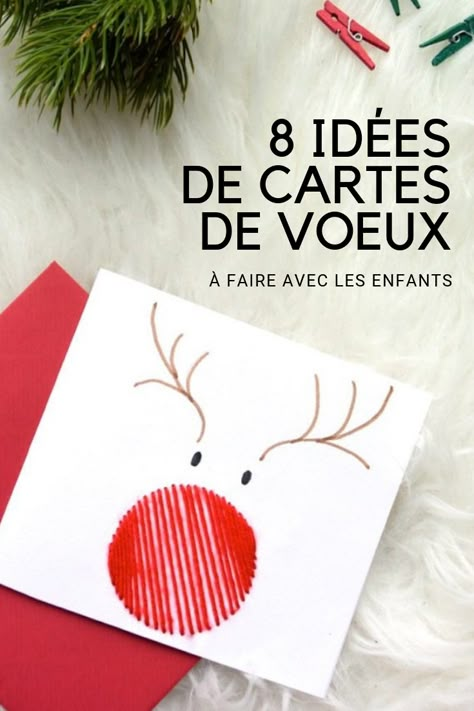 Idées DIY de cartes de voeux à faire avec les enfants Christmas Card Wishes, Christmas Cards Kids, Noel Diy, Christmas Card Crafts, Navidad Diy, Diy Christmas Cards, Christmas Makes, Christmas Cards Handmade, Outdoor Christmas Decorations