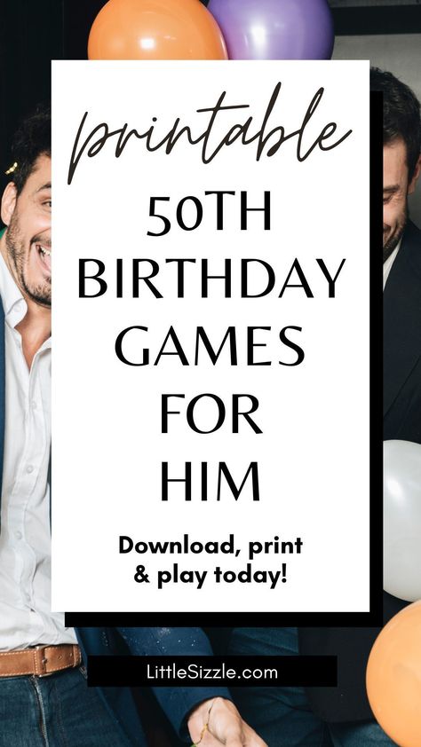 Make his 50th birthday legendary! Printable games for laughs, trivia & keepsakes are the perfect way to inject fun and create lasting memories for the birthday boy and all his guests. These games are more than entertainment; they're a chance to relive shared experiences and create new ones. Download and print today and create a celebration he'll never forget! Man’s 40th Birthday Ideas, Games For 40th Birthday For Men, 40th Birthday Games For Adults, 40th Birthday Games Ideas For Men, 40th Birthday Dinner Party Ideas For Men, Men’s 40th Birthday Theme, Husband 40th Birthday Party Ideas, Surprise 40th Birthday Ideas For Men, Male 30th Birthday Ideas