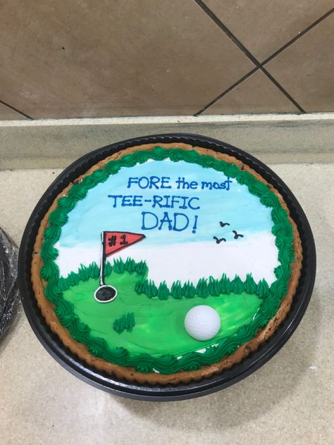 Father’s Day Golf Cookie Cake, Golf Themed Cookie Cake, Fathers Day Cakes Designs, Father’s Day Cake Design, Golf Cookie Cake, Father’s Day Cookie Cake, Fathers Day Cookie Cake, Summer Cookie Cake Designs, Father’s Day Cake Ideas