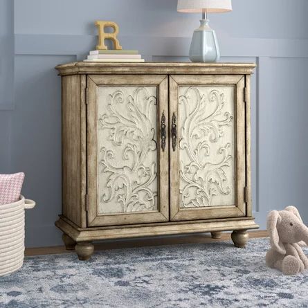 Laurel Foundry Modern Farmhouse Bensonhurst 2 - Door Accent Cabinet | Wayfair Room Clutter, Solid Wood Design, Door Accent Cabinet, Furniture Flipping, Kelly Clarkson Home, Cabinet Wood, Door Accent, Wayfair Furniture, Accent Doors