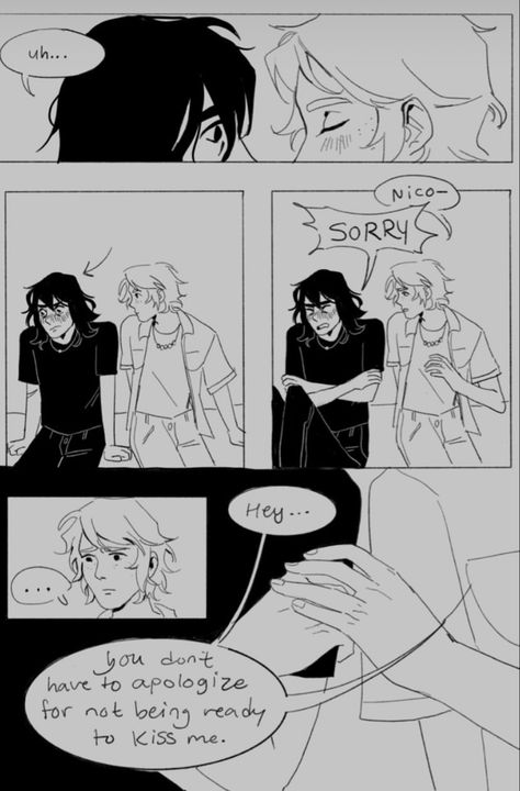 Nico X Will Spicy, Solangelo Art Spicy Drawing, Solangelo Fanart Comic Spicy, Solangelo Comic, Solangelo Art, Pjo Ships, Apollo Percy Jackson, Solangelo Fanart, Percy Jackson Fanfic