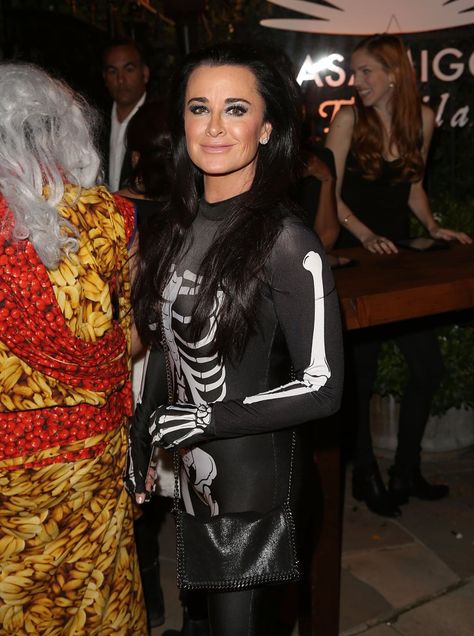 Pin for Later: All the Celebrity Halloween Costumes of 2015 Kyle Richards as a Skeleton 2015 Halloween Costumes, Celebrity Halloween, Celebrity Halloween Costumes, Kyle Richards, Women Costumes, Halloween Bash, A Skeleton, Cindy Crawford, Fashion Costume