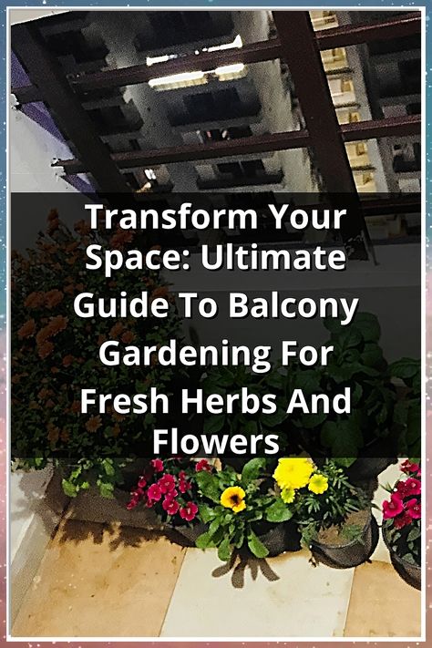 Discover the art of balcony gardening with our ultimate guide! Transform your outdoor space into a lush oasis filled with fresh herbs and vibrant flowers. Whether you have a small balcony or a spacious terrace, learn essential tips and tricks to maximize your garden's potential. From selecting the right plants to creative container ideas, this guide will help you cultivate a thriving balcony garden that enhances your home and lifestyle. Start your green journey today! Balcony Herb Gardens, Balcony Garden Ideas, Balcony Gardening, Organic Pest Control, Herb Gardens, Container Ideas, Herbs And Flowers, Green Oasis, Gardening Techniques