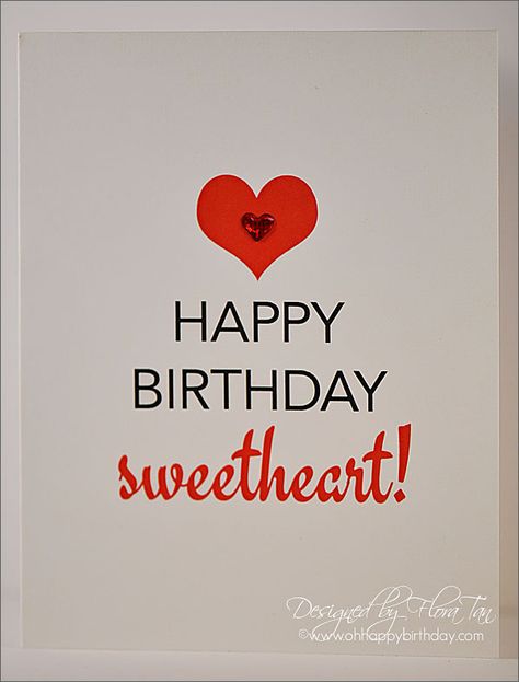 happy birthday for her/Happy Birthday, Sweetheart! Happy Birthday Sweetheart, Happy Birthday Prayer, Happy Birthday For Her, Birthday Prayer, My Sweetheart, Happy Birthday To My, Love Note, Blue Mountain, Printable Cards