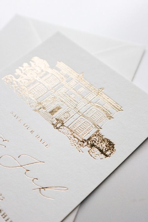 Hedsor house wedding gold foil save the date #savethedate #hedsorhouse #goldfoilsavethedate #luxurywedding Gold Leaf Save The Date, Wedding Invite Gold Foil, Gold Embossed Wedding Invitations, Save The Date Luxury, Gold And White Wedding Invitations, White And Gold Wedding Invitations, Wedding Invitations Gold Foil, Wed Invitation, Embossed Wedding Invitations