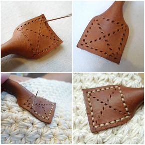 Leather Purse Pattern, Stitch Purse, Leather Inspiration, Handmade Leather Purse, Knit Purse, Crochet Shell Stitch, Bags Diy, Diy Leather Bag, Purse Handmade