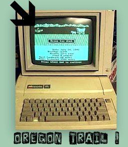 My Fav Game 'N' 2nd Grade ! Alter Computer, Apple Computers, Old Computer, The Oregon Trail, 90s Memories, Computer History, Oregon Trail, 8 Bits, Apple Computer