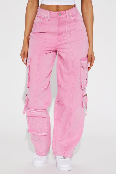 Available In Pink. Cargo Pant High Rise Button & Zip Closure Wide Leg Mineral Wash Stretch Hand Pockets Front & Back Disclaimer: Due To The Wash Process, Each Garment Is Unique. 100% Cotton Imported | Margot Mineral Wash Cargo Pant in Pink size 3X by Fashion Nova Cargo Pants Pink, Men Jeans Pants, Jumpsuit Men, School Looks, Cargo Pant, Jeans Jumpsuit, New Wardrobe, Matching Dresses, Pink Fashion