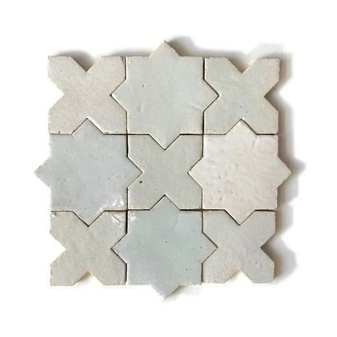 Handcrafted Zellige Star Cross Natural Clay Tiles | Best Tile Cross Tile, Star Tile, Kitchen Walls, Zellige Tile, Star Cross, Natural Clay, Tile Inspiration, Clay Tiles, Hand Molding