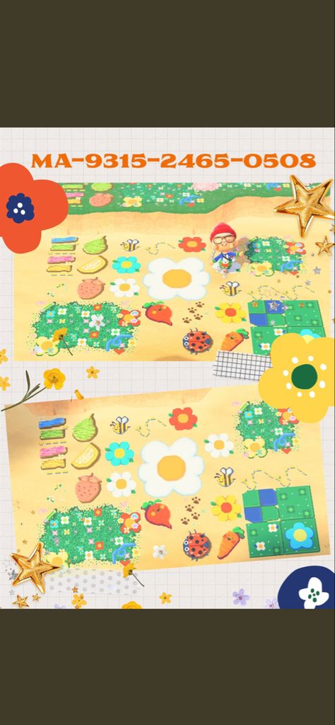 Kidcore Designs Acnh, Kidcore Aesthetic Animal Crossing, Acnh Kidcore Custom Designs, Animal Crossing Kidcore Designs, Animal Crossing Design Codes Kidcore, Acnh Kidcore Island Ideas, Animal Crossing Kidcore Path, Kidcore Acnh Path Codes, Froggycrossing Design Codes