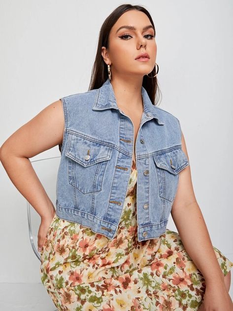 Denim outfit plus size