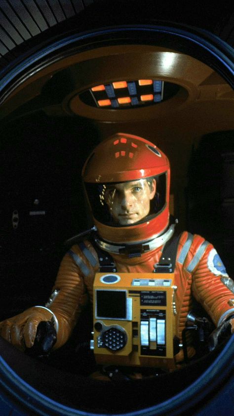 A Space Odyssey, 2001 A Space Odyssey, Space Odyssey, Space Suit, Stanley Kubrick, Mirror, Orange