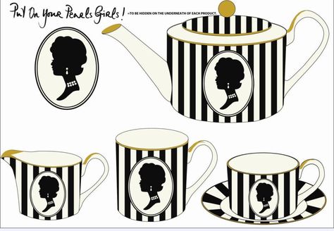 BeautySwot: Lulu Guinness High Tea China Set Exclusive To Fortnum and Mason Guinness Logo, Tea Party Cupcakes, Vintage High Tea, China Collection, High Tea Party, China Set, Fortnum And Mason, Black And White Theme, Lulu Guinness