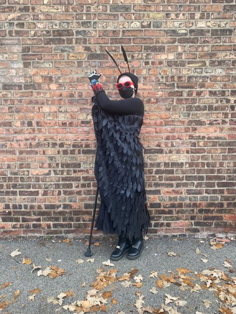 Moth Man Halloween Costume, Moth Man Costume, Moth Man Crochet, Mothman Wings Diy, Moth Man Illustration, Mothman Costume, Moth Costume, Moth Man, The Moth