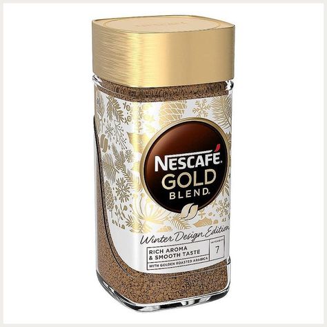 Nescafe Gold 200 gr. 7 Oz Nescafe Instant Coffee, Nescafe Gold Blend, Nescafe Gold, Digital Advertising Design, Coffee Substitute, Gold Bottles, Arabica Coffee Beans, Gold Powder, Cinnamon Flavor