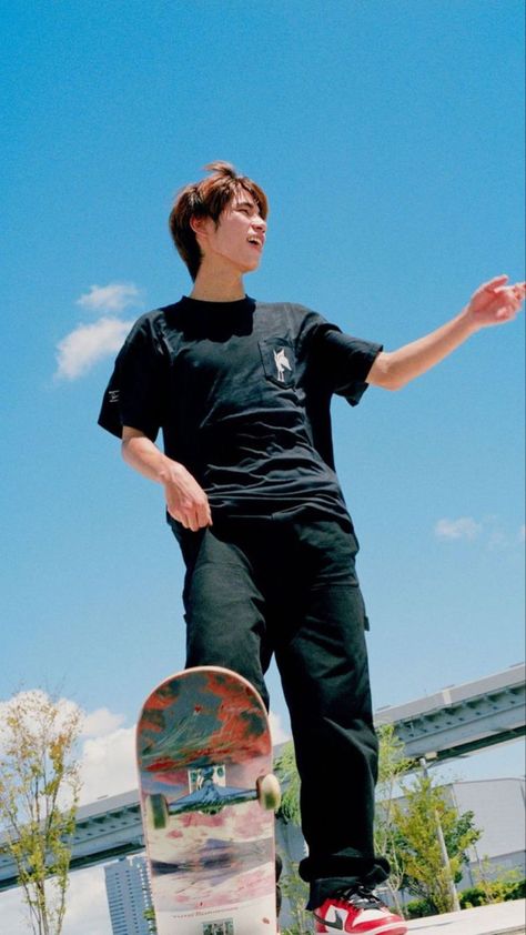 Yuto Horigome, Skateboard Pictures, Brand Partnership, Skater Boy, He Loves Me, Perfect Man, Pretty People, Skateboard, Books Wattpad