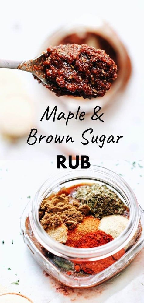 "Wet" Maple Brown Sugar Dry Rub | Grab the Mangos Dry Rub For Steak, Steak Rub Recipe, Steak Rubs, Dry Rub Recipes, Dry Rubs, Pork Rub, Meat Rubs, Smoked Beef Brisket, Pork Chicken