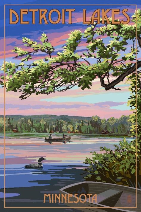 Rangeley Maine, Minnesota Summer, Maine Summer, Wood Postcard, Stationery Printing, Summer Lake, Scene Art, Lake Sunset, Stock Art