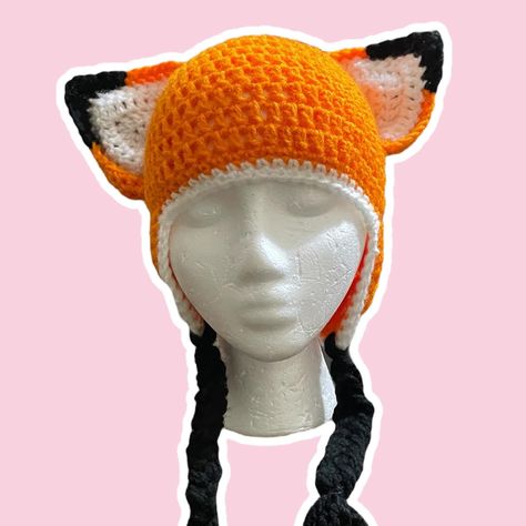 Check out this week’s fresh hats and plushies! New designs to brighten your day! #handmadehats #crochetplushies #cozycreations #CraftedWithLove #newarrivals #crochetart #plushieaddict #hatsfordays #uniquegifts #handmadegoods Fox Ears Crochet, Fox Crochet Hat, Crochet Fox Ears, Crochet Fox Hat, Fox Hat Crochet, Fox Beanie, Fresh Hat, Art Au Crochet, Fox Hat