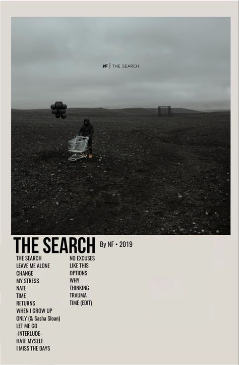 The Search Album Cover, Nf The Search Album Cover, The Search Nf Album Cover, Album Cover Movie Poster, Nf Album Poster, Nf Poster Vintage, Nf Poster Aesthetic, The Search Nf Lyrics, Nf Album Cover