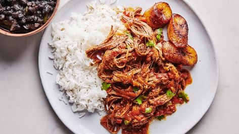 Ropa Vieja Recipe | Bon Appetit Ropa Vieja Recipe, Savory Food, Savoury Recipes, Mexican Cooking, Smitten Kitchen, Cuban Recipes, Dinner Inspiration, Chuck Roast, Spanish Food