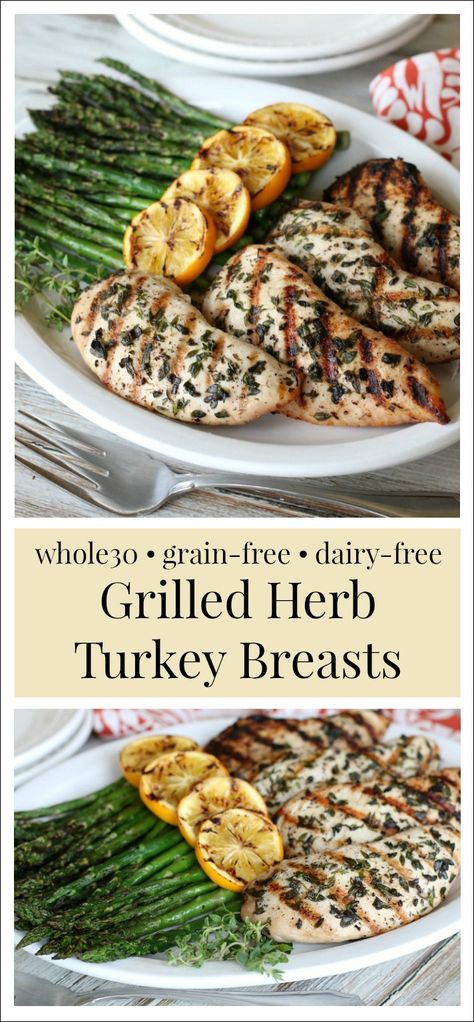 Grain Free Recipes Dinner, Turkey Cutlet Recipes, Cutlet Recipes, Grain Free Dinner, Paleo Bbq, Paleo Turkey, Turkey Cutlets, Turkey Treats, Herb Turkey