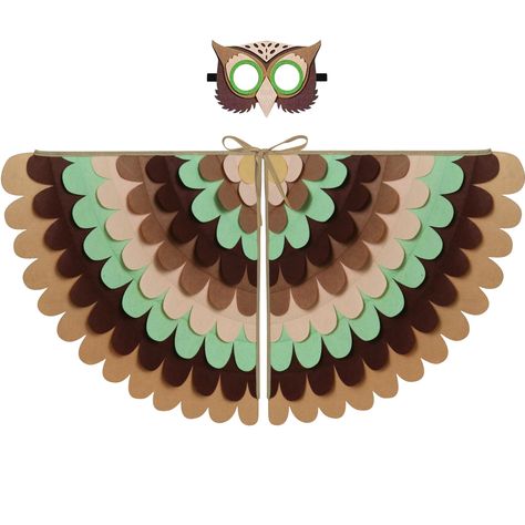 PRICES MAY VARY. New Bird Costumes: This new felt bird costume is designed with the real features of Owl, Parrot, Eagle, Peacock, Pink Bird, Chick, Raven. So each bird wing and mask have unique looks. You can choose the bird costumes your little loves. Wearing this kids costume, your child will be filled with passion, resilience, and bravery to face every challenge and explore the endless possibilities of life Unique 10 Feathered Layers Design: Made with high-quality felt material and meticulous Bird Costume Women, Owl Costume Kids, Animal Role Play, Bird Costumes, Bird Wings Costume, Chicken Animal, Feathered Layers, Pretend Play Costumes, Chicken Costumes