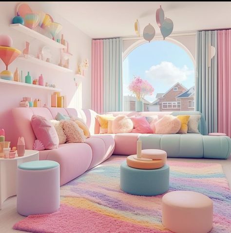 Eclectic Interior Design Vintage, Modern Home Decor Ideas, Budget Home Decor, Pastel Home Decor, Eclectic Interior Design, Kids Bedroom Inspiration, Pastel House, Cute Bedroom Ideas, Pastel Room