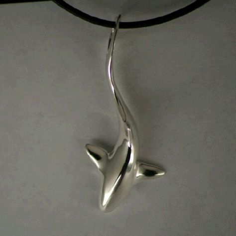 Shark Stuff, Shark Jewelry, Shark Pendant, Silver Shark, Shark Week, Funky Jewelry, Animal Jewelry, Sharks, Cute Jewelry