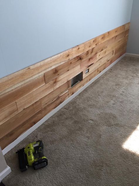 Cedar Fence Board Interior Walls, Cedar Fence Boards, Cedar Wood Fence, White Wash Walls, Dark Wood Kitchen Cabinets, Cedar Walls, Wood Wall Design, Cedar Planks, Attic House