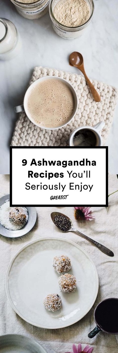 Ashwagandha ain't no avocado, but you're going to love these. #greatist https://greatist.com/eat/ashwagandha-recipes-so-you-enjoy-the-taste Ashwagandha Drink Recipes, Ashwagandha Tea Recipe, Ashwaghanda Benefits For Women, Ashwagandha Powder Recipes, Ashwagandha Powder Uses, Ashwagandha Root Powder Recipes, Ashwagandha Smoothie, How To Take Ashwagandha, How To Use Ashwagandha